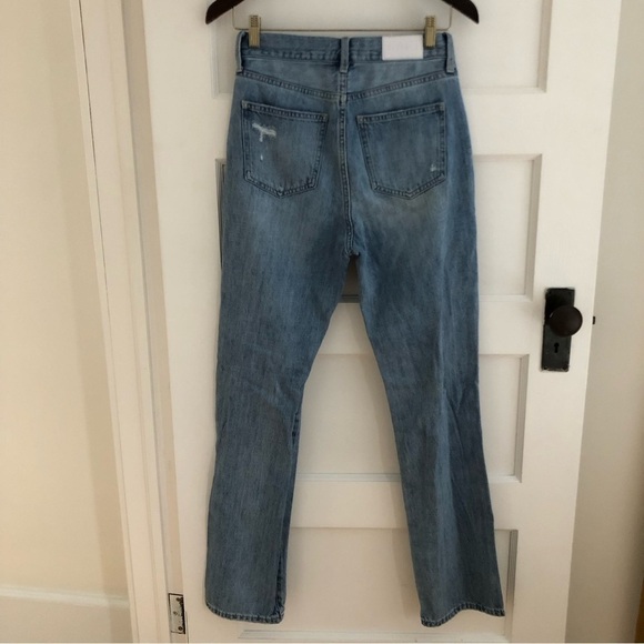 Pistola Distressed High Waisted Straight Leg Jeans - Picture 5 of 9